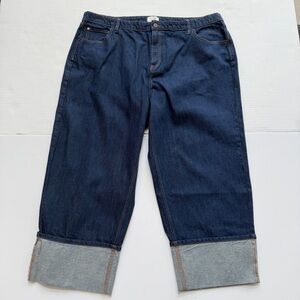 Kate Spade X Target Women's High-Rise Straight Leg Wide Cuff Jeans Size 20